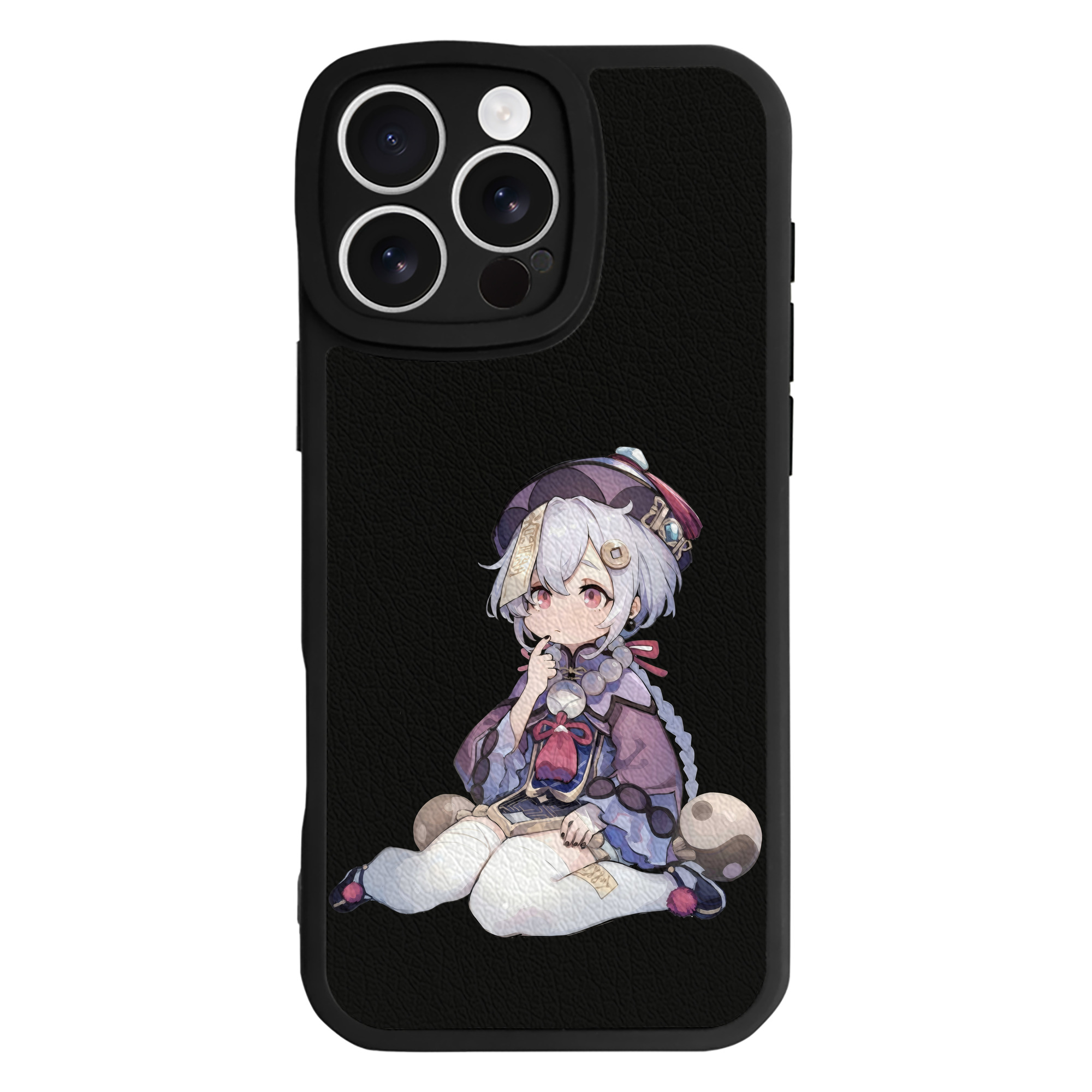 げんし神 七七 なな  genshin Nana 【iPhone 16シリーズ対応】シリコンスマホケース（レザー調） 材質：シリコン